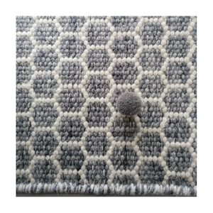 Premium Hexagonal Hand Woven Wool <b>Rug</b> Custom Size and <b>Colours</b> High Quality Bulk Wholesale Manufacturer Supplier and Exporter - Product Image 1