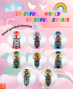 Kwang Hsieh 9" Red Mini Candy Dispenser <b>Gumball</b> <b>Machine</b> - Product Image 4