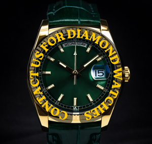 Nuevo Reloj Mecánico de Lujo para Hombre con Esfera Redonda Verde y Fecha Automática, Resistente al Agua, con Correa de Cuero Personalizada - Product Image 3