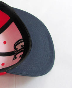 WARPRO INDUSTRY Gorra Unisex Roja de 6 Paneles Ajustable con Cierre a Presión, Panel Frontal Negro con Serigrafía, 100% Lona de Algodón, Gorra Casual - Product Image 4