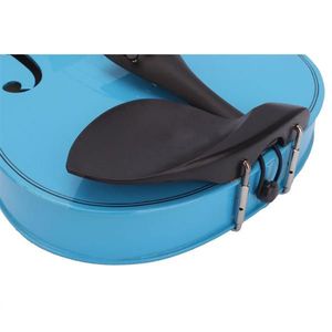 Sky Blue 4/4 Acoustic Violin Case with Bow Rosin Essential Accessories for Your Instrument - Product Image 6