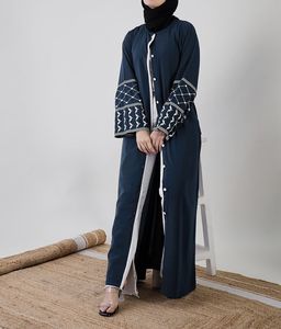 Modest Beautiful Dubai Abaya for Women Hand Work Kaftan Traditional Islamic Clothing and Accessory Designed for Muslims - Product Image 1