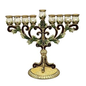 Candelabro de Metal de 9 Brazos Estilo Antiguo, Candelabro Antiguo para Decoración Festiva y Espiritual - Product Image 5