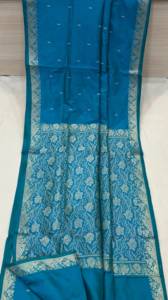 <b>Gold</b> Colour Eco-Friendly Brocade Silk Saree Wholesale <b>Metallic</b> Zari Woven Bridal Indian Ethnic Wear Girls Designer Festive - Product Image 5