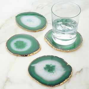 Luxury Durable Natural Walnut Resin <b>Coasters</b> - Product Image 1