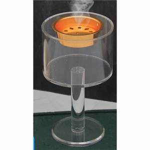 Ensemble de brûleurs d'encens de luxe en bois et acrylique, design géométrique moderne, Mubkhar Oud Bukhoor, avec plateau, vente en gros, décoration d'intérieur, cadeau de Ramadan - Product Image 4