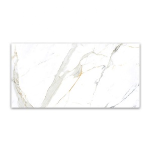 Carreaux de porcelaine polie 600x1200mm aspect marbre de luxe faible absorption d'eau grand format pour des intérieurs élégants - Product Image 1
