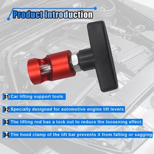 Morsetto di supporto per sollevamento, clip in alluminio per ammortizzatore cofano <span class=keywords><strong>auto</strong></span>, supporto per asta a pressione del bagagliaio, dispositivo anti-schiacciamento per asta di sollevamento - Product Image 4