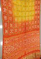 Magnifique sari traditionnel en soie pure et douce, Bandhani, par AISHA BANDHEJ, origine Rajasthan, séchage rapide, pour femmes - occasions de fête