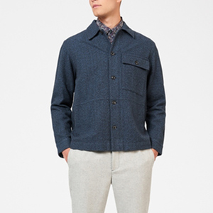 Chaqueta de Lana para Hombre, Estilo Casual, Nueva Moda, con Botones, Personalizable, Manga Larga, para Oficina, Material de Lana - Product Image 2