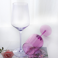 Verres à vin colorés élégants et personnalisés pour fête de mariage Verre à vin rouge à tige haute pour événement de fête de mariage