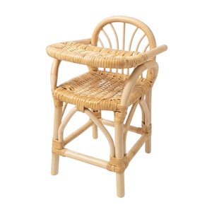 Chaise haute en osier pour poupée avec coussin moelleux, mobilier de jeu élégant, prix d'usine, vente chaude, décoration artisanale haut de gamme - Product Image 2