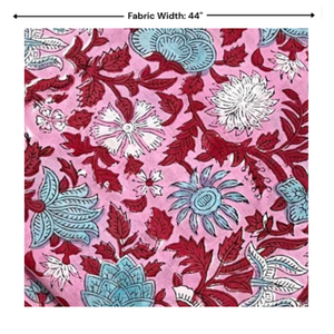 Textil Decorativo para el Hogar con Estampado a Mano Moderno de Jaipur, Diseño Floral Indio, 100% Algodón Tejido Puro, Ecológico, Duradero, Suave, Tinte No Tóxico - Product Image 4