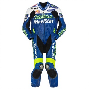 Traje de Carreras MotoCP Dani Pedrosa Zonda 1 Pieza de Cuero Vacuno/Canguro para Moto/Traje de Motociclismo para Piloto - Product Image 1