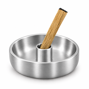 Brûleur en métal et porte-encens – Cendrier religieux indien rond fait main, taille et logo personnalisables, toutes saisons - Product Image 2