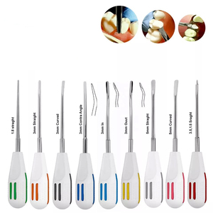 ชุดอุปกรณ์ถอนฟันแบบ Luxating 9 ชิ้น ด้ามจับพลาสติกน้ำหนักเบา โดย Bone Bridge Instruments - Product Image 2