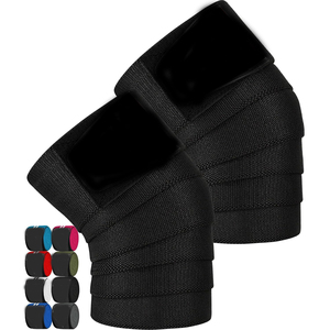 SAMROZ SPORTS Bandes de soutien pour genoux pour l'haltérophilie, sangles élastiques de 78 pouces pour la musculation, le soutien des jambes, la gym, le fitness et les squats - Product Image 4