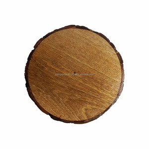 Vente en gros 2025 Assiette alimentaire en bois Plateau rond en bois Assiette de présentation en bois personnalisée/Plats ronds de service d'aliments aux fruits au meilleur prix - Product Image 4