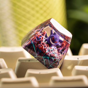 Keycaps Artisanat Forêt Mystique, Keycaps Artisanat Personnalisé, Keycaps Anime Mignons, Keycaps Verts, Ensemble de Keycaps, Keycaps en Bois - Product Image 1