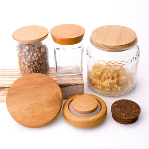 Tapas/Cubiertas Redondas Clásicas de Madera Ecológicas Personalizadas de Fábrica, Tapa de Bambú para Taza/Vaso/Botella/Frasco de Velas/Contenedor de Vidrio con Logotipo - Product Image 2