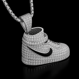 Colgante para Zapatos Estilo Hip Hop con Diamantes Cultivados en Laboratorio de 6-7 CT, Plata de Ley 925, Certificado IGI - Product Image 2