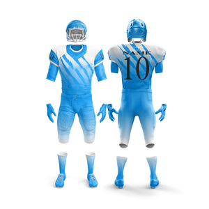 ชุดยูนิฟอร์มอเมริกันฟุตบอลแบบมืออาชีพที่ออกแบบเองได้ ชุดยูนิฟอร์มอเมริกันฟุตบอลสำหรับผู้ใหญ่แบบซับลิเมชั่นสั่งทำพิเศษ ผลิตในปากีสถาน รับผลิตแบบ OEM - Product Image 3