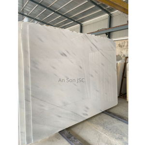 Dalles de marbre blanc décoratives à bas prix, veines bleu-gris, écologiques, durables, revêtement de sol, mur, cuisine, villa, design d'intérieur, naturel - Product Image 3