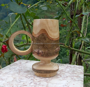 แก้วไม้ธรรมชาติสำหรับกาแฟ แก้วกาแฟไม้ ยั่งยืน - Product Image 1