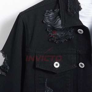 Nouvelle arrivée : veste en jean délavée, sur mesure, de qualité supérieure, pour l'hiver et les tenues de plein air. - Product Image 4