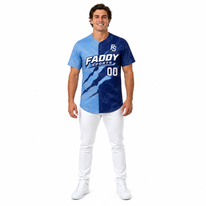 Maillot de baseball personnalisé par sublimation, vente en gros, entièrement boutonné, vêtements de sport respirants, uniformes d'équipe, chemises de baseball pour hommes, vêtements - Product Image 3