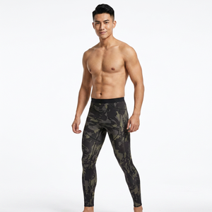 Leggings de Compresión de Camuflaje para Hombre, Cintura Elástica, Spandex y Poliéster - Product Image 4