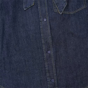 Camisas de mezclilla para mujer al por mayor, de secado rápido, con detalles de botones, estilo vintage, para uso casual en primavera/verano/invierno, ecológicas, de corte alto. - Product Image 5