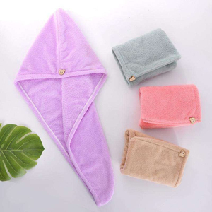 Wholesale High Quality Disposable Cooling Knitted Quick-Dry Solid Color <b>Stripe</b> 100% Cotton Hair Drying <b>Towel</b> - Product Image 5