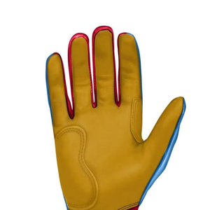 Gants de frappe personnalisés avec logo bleu, en tissu tricoté Spandex Nylon, fermeture à enfiler, unisexe adulte, entraînement flexible, main droite - Product Image 6