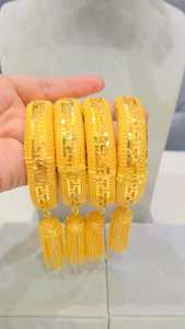 Gold Plated Brass Diamond <b>Infinity</b> Hiphop <b>Bracelet</b> Set Women Luxury Bridal Engagement Wedding Anniversary Gift Collection - Product Image 3