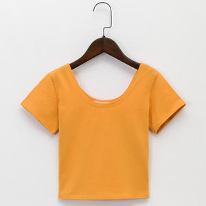 Camiseta Corta Personalizada para Mujer, Algodón, Ropa Casual de Moda, Venta al Por Mayor, Bajo MOQ - Product Image 4