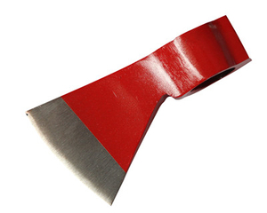 Flat Backed Axe <b>Head</b> Red Painted Carbon Steel Blade 3 In Cutting Edge Hatchet <b>Style</b> For Splitting Firewood DIY Grade - Product Image 1