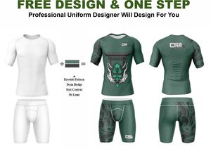 Conjunto de Rashguard Transpirable para MMA con Impresión Digital por Transferencia de Calor, Diseño Masculino, Impresión por Sublimación, Manga Larga, Ropa de Compresión - Product Image 2