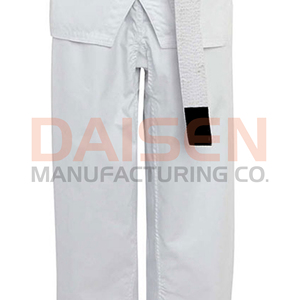 Uniforme de Karate Blanco Unisex para Adultos, 100% Algodón, Ropa de Artes Marciales Resistente, Corte Regular, Logotipo Frontal - Product Image 5