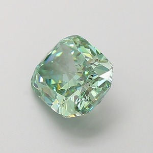 Diamant CVD vert vif fantaisie modifié taille coussin de 1,81 carat, clarté VS1, excellente taille, pierre précieuse créée en laboratoire pour joaillerie fine - Product Image 2