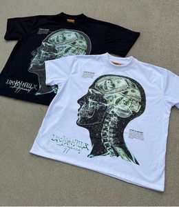 เสื้อยืดโอเวอร์ไซส์ผ้าฝ้ายฟลีซ 100% แบบสั่งทำพิเศษ ล้างสีแบบแอซิดวอช หนานุ่ม สไตล์วินเทจ สตรีทแวร์ - Product Image 2