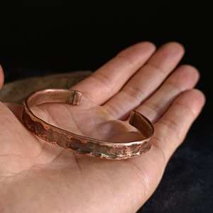 Bracelet en cuivre pour homme et femme, bracelet magnétique en cuivre, bracelet gravé personnalisé - Product Image 4