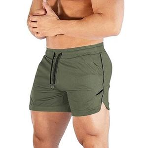 Pantalones Cortos Deportivos para Hombre, Corte Ajustado, Estampado por Transferencia Térmica, Estilo Casual, para Gimnasio y Running, Listos para Enviar al por Mayor - Product Image 1