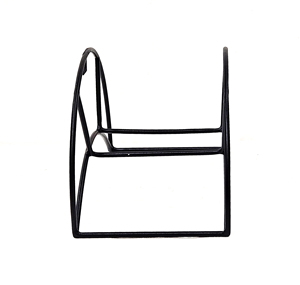 Half Moon Iron Wall <b>Mounted</b> Garden Hose Reel Holder Outdoor Pipe Organizer Rustic Black Garden Decor - Product Image 3