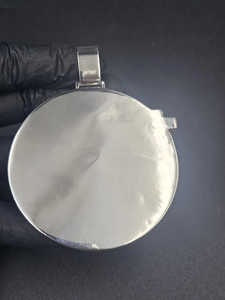 Pendentif Cowboy Cartoon de Luxe en Moissanite, Médaillon Rond, Collier Iced Out, Breloque Micro Pavé Baguette, Bijoux Hip Hop - Product Image 5