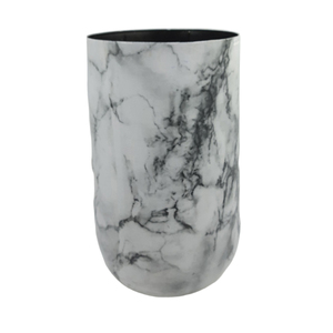 Home Decorative Wholesale Iron Flower <b>Vase</b> White Color Sticker Enamel for Home Decor Table Top Living Room Decoration Customized - Product Image 1