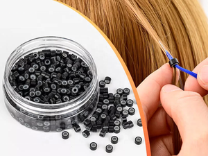 Outils d'extension de cheveux Pince Microlink 500 perles tirant des pinces à crochet Aiguilles courbes - Product Image 5