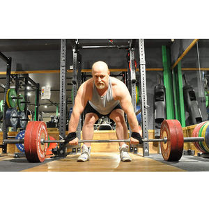 สายรัดข้อมือรูปเลข 8 สำหรับออกกำลังกาย ยี่ห้อ Factory Manufacturing สำหรับเล่นกีฬา ฟิตเนส ยิม อุปกรณ์ยกน้ำหนัก เดดลิฟท์ พาวเวอร์ลิฟท์ติ้ง - Product Image 3