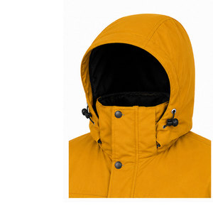 Parka pour homme avec logo personnalisé, extérieur résistant à l'eau, isolation thermique épaisse et poignets élastiques - Product Image 4
