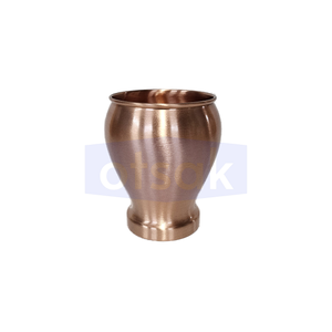 Verre à eau en cuivre écologique moderne de qualité supérieure, grande capacité, design poli, pour usage quotidien, maison, salle à manger, cuisine - Product Image 1